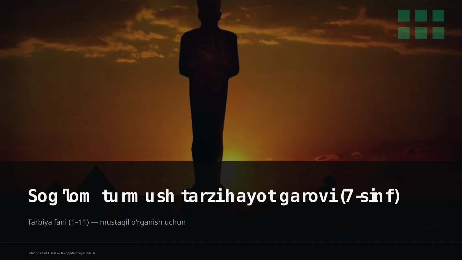 Sog'lom turmush tarzi hayot garovi (7-sinf) 1