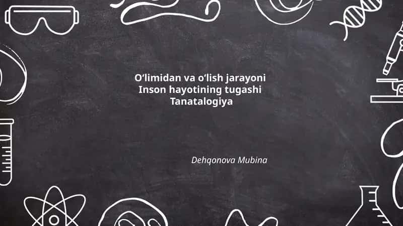Tanatalogiya 1