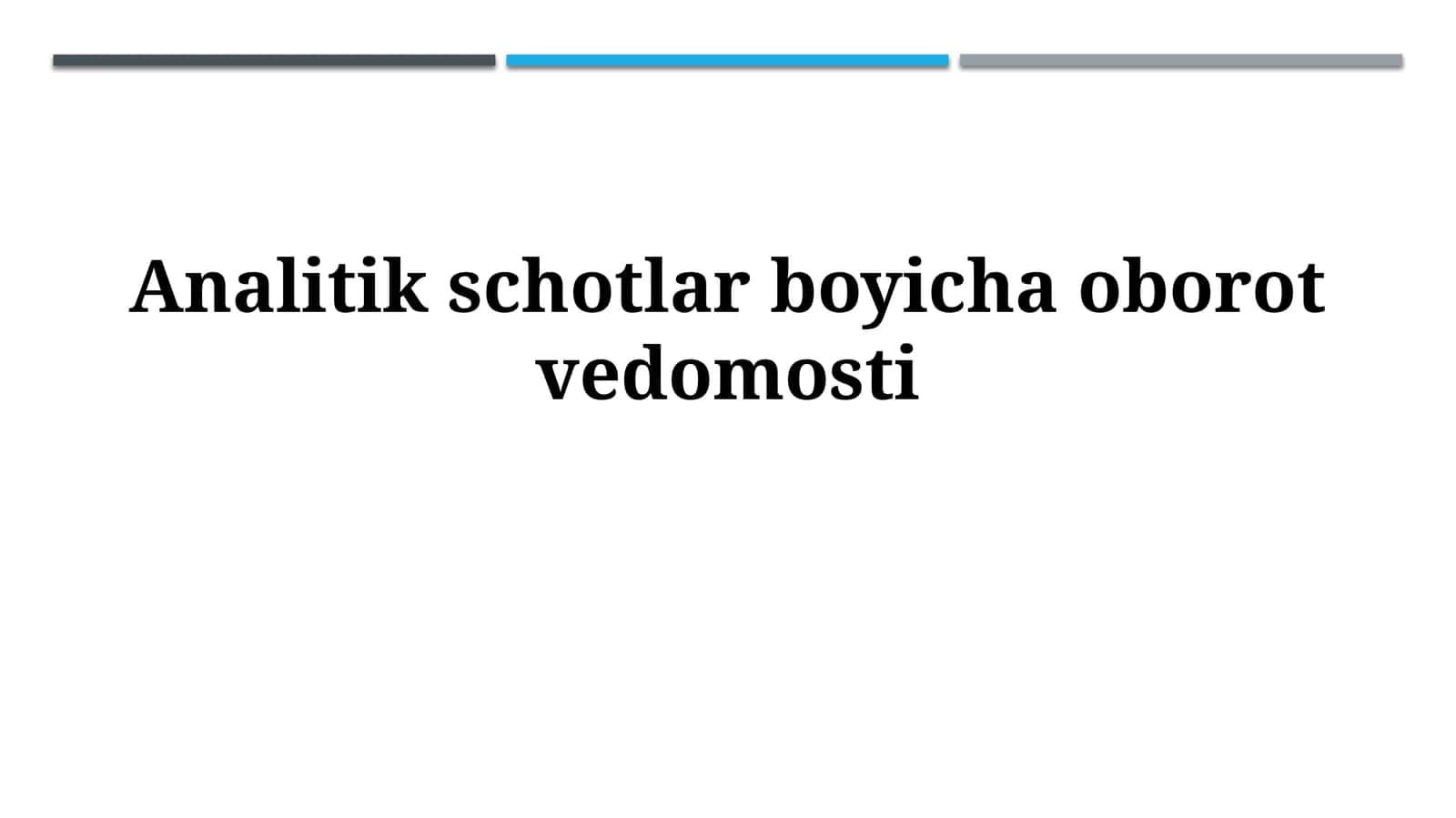 Tahliliy Hisoblar Bo'yicha Aylanma Davlat Bayonoti 1