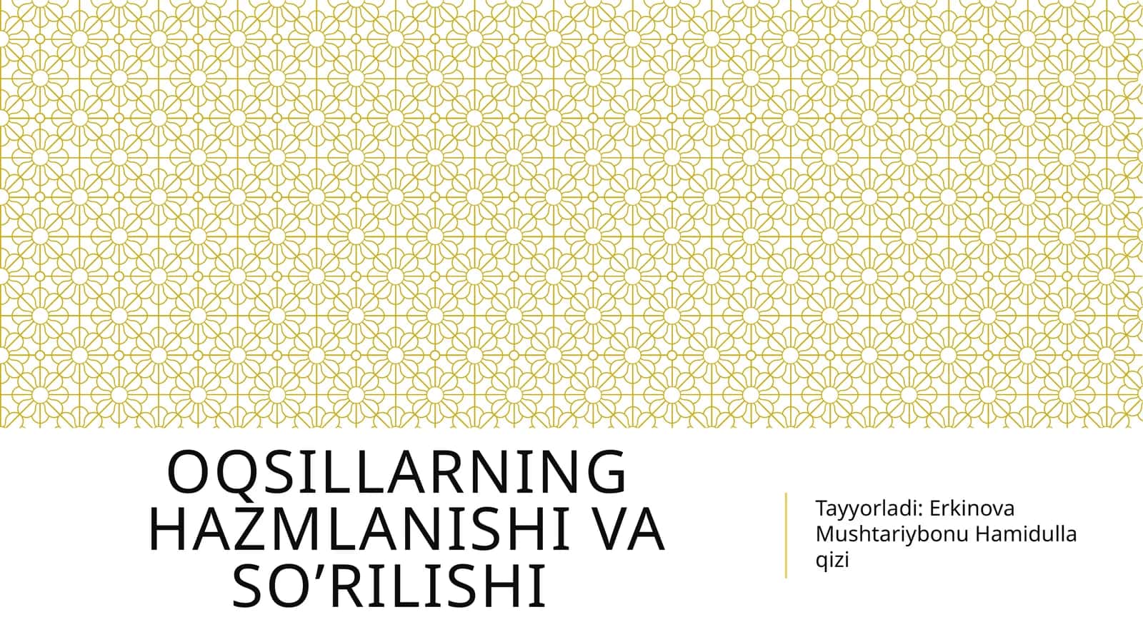 Oqsillarning  hazmlanishi va so’rilishi 1