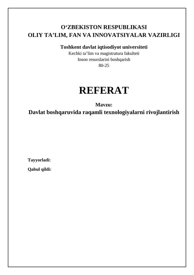 Raqamli Texnologiyalarni Rivojlantirish 1