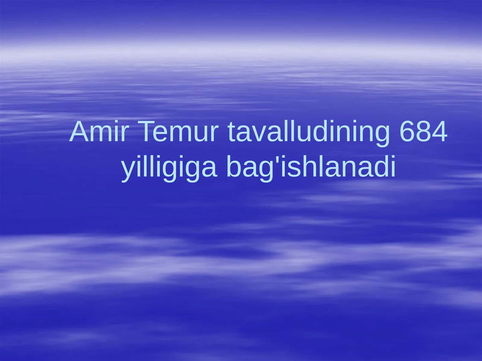 Amir Temur va uning davri 1