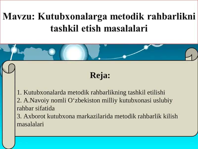 Kutubxonalarda metodik rahbarlik 1