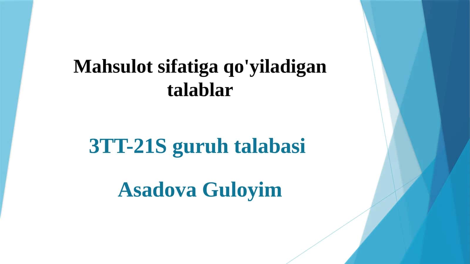 3TT-21S guruhi talabasi 1
