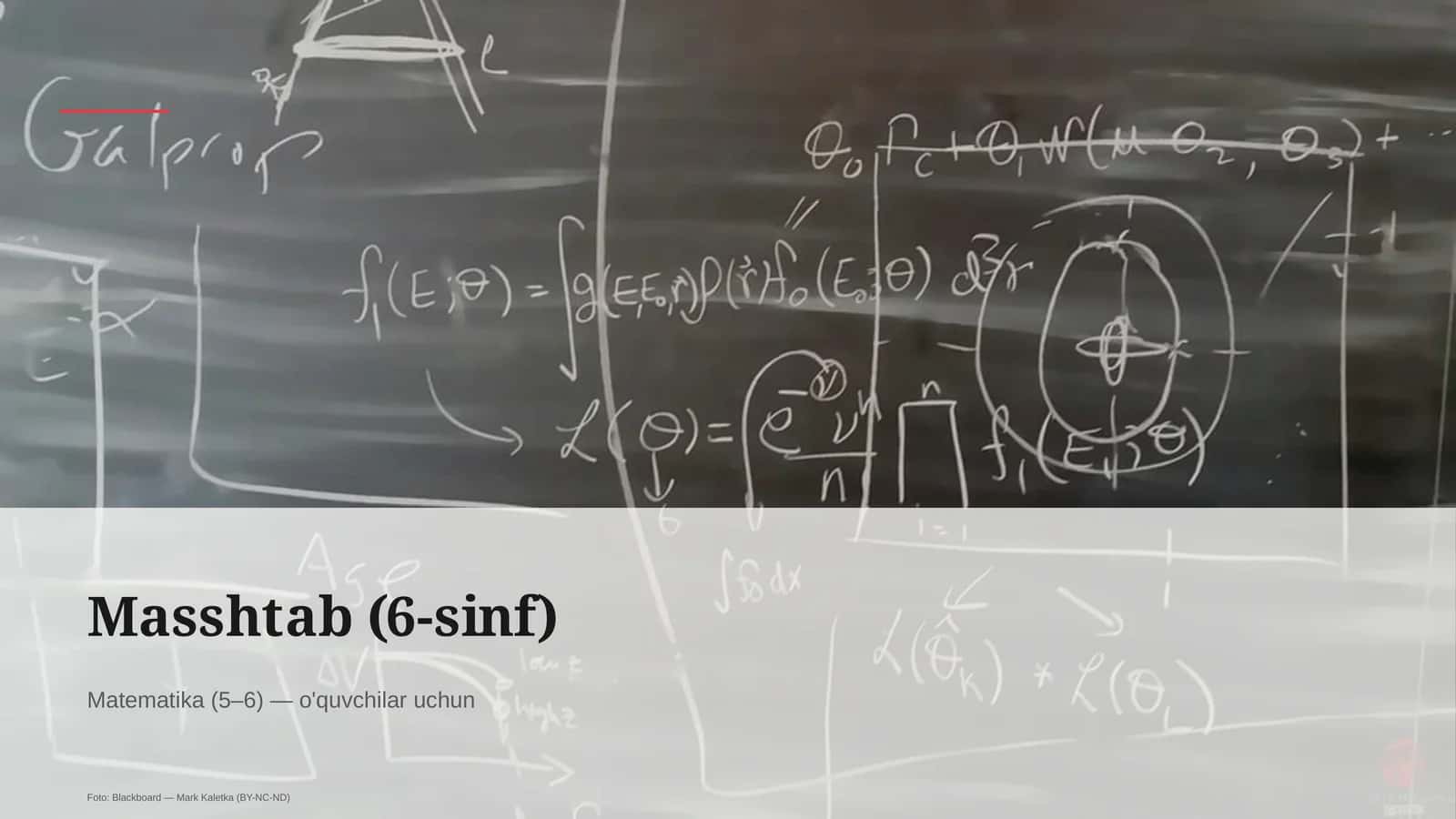 Masshtab (6-sinf) 1