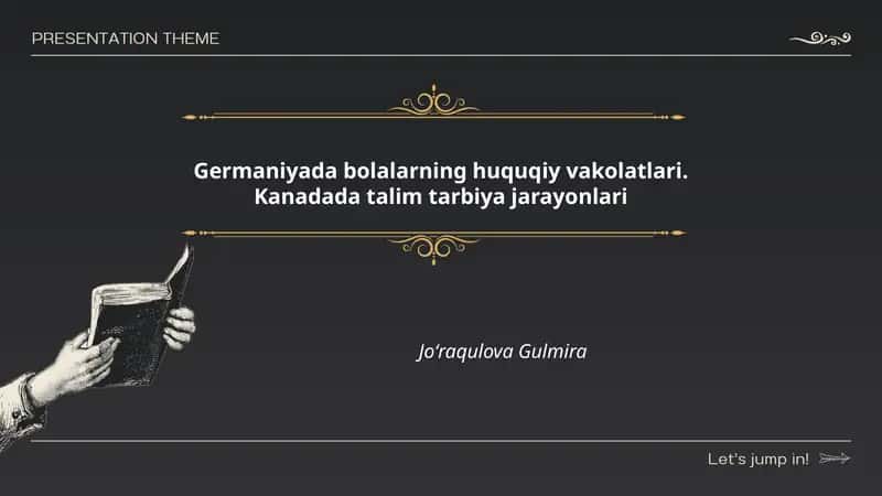 Germaniyada bolalarning huquqiy vakolatlari 1