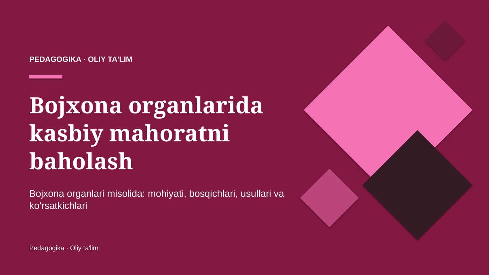 Bojxona organlarida kasbiy mahoratni baholash 1