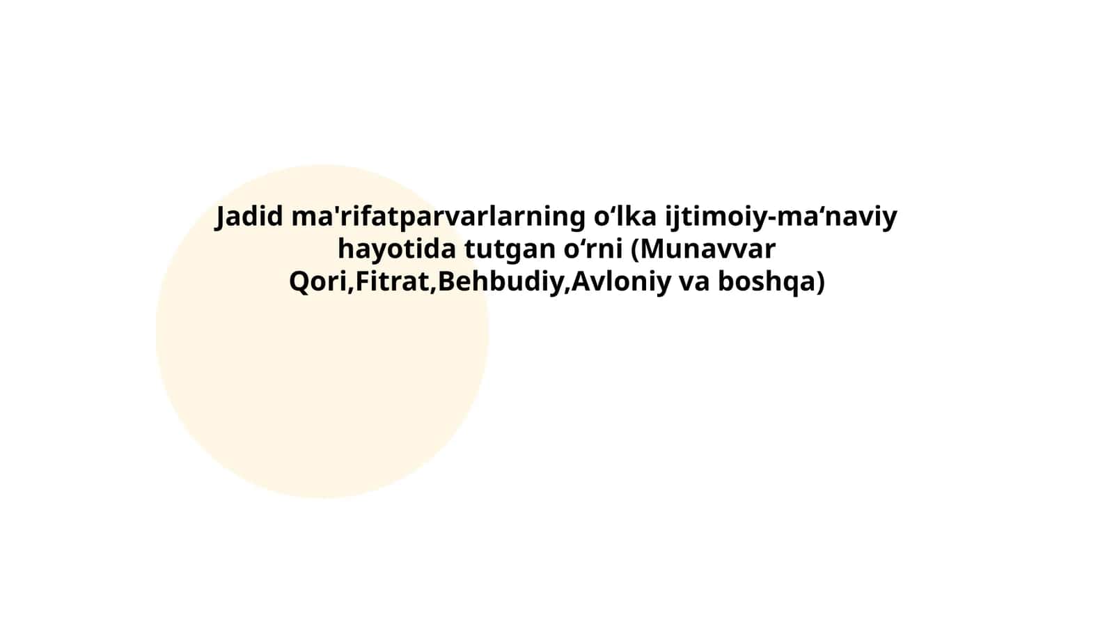 Fitratning ma'naviy yo'nalishi va marifatparvarlikdagi o'rni 1