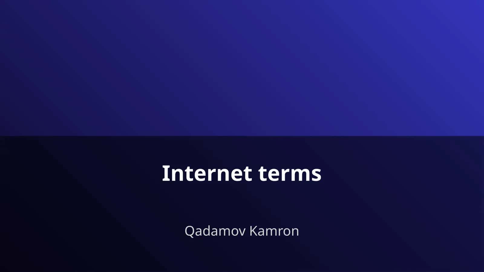 Internet terms 1
