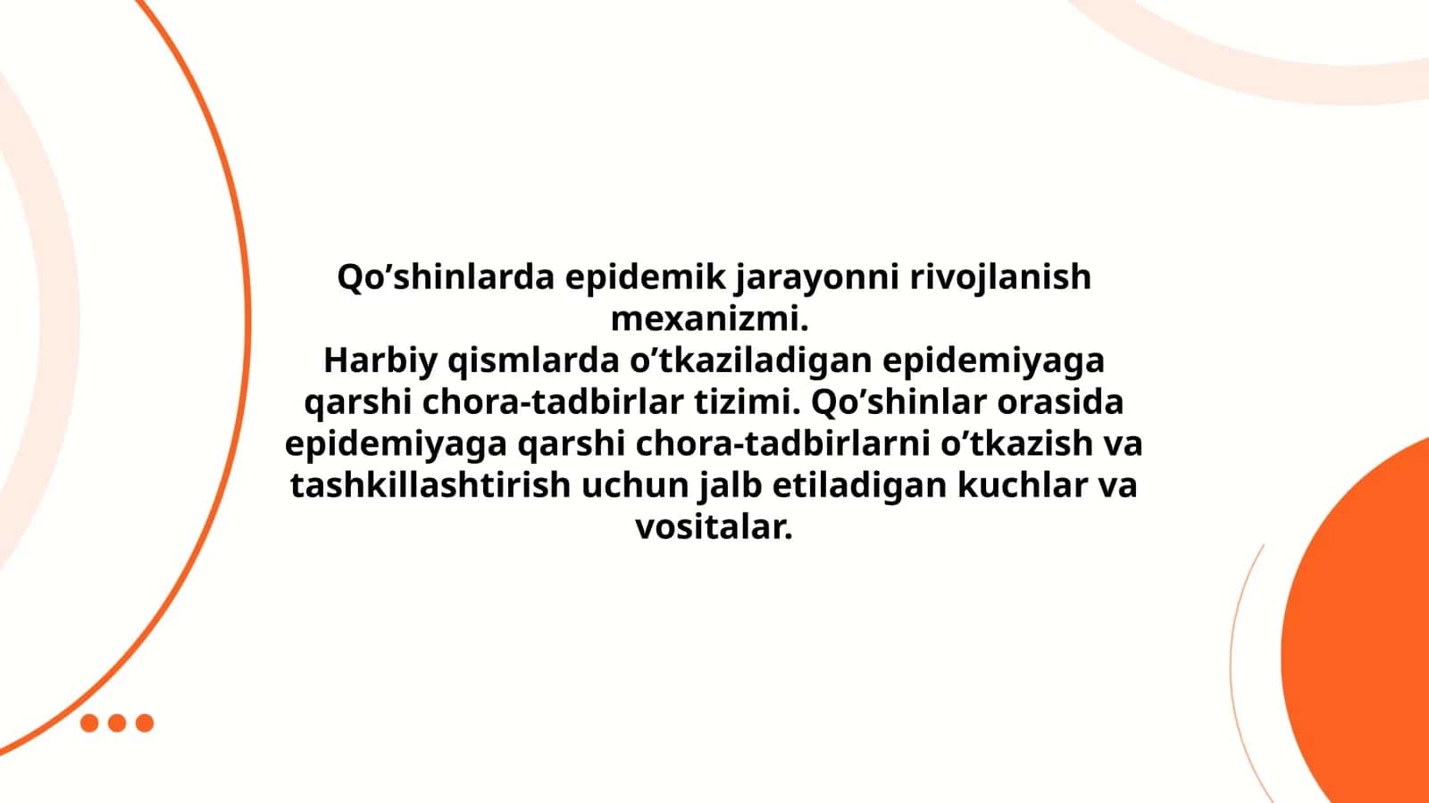 Qoʼshinlarda epidemik jarayonni rivojlanish mexanizmi 1