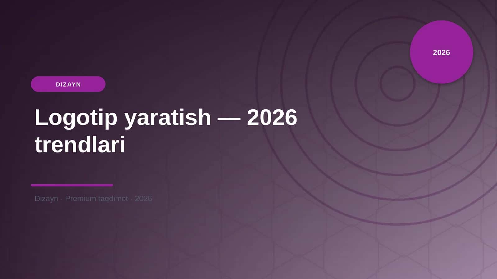 Logotip yaratish — 2026 trendlari 1