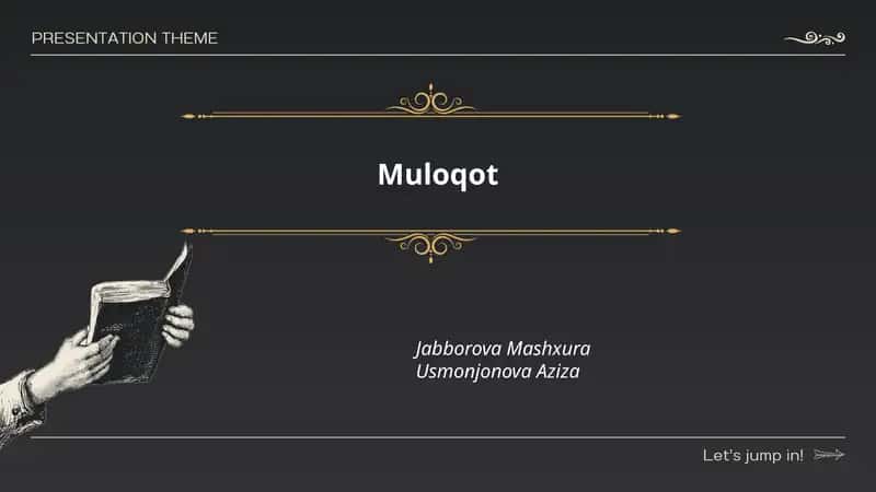 Muloqot 1