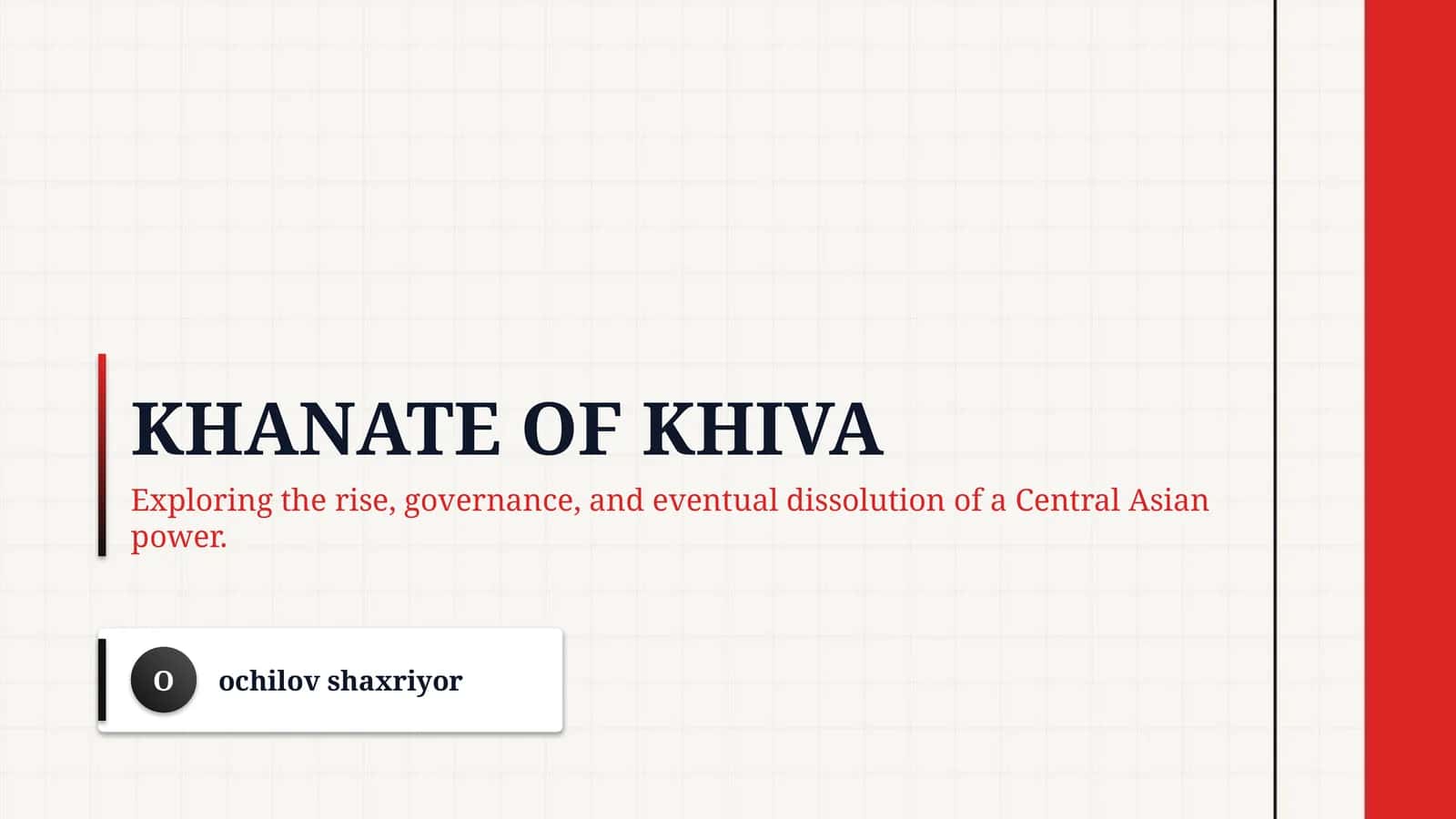 Khanate of khiva 1