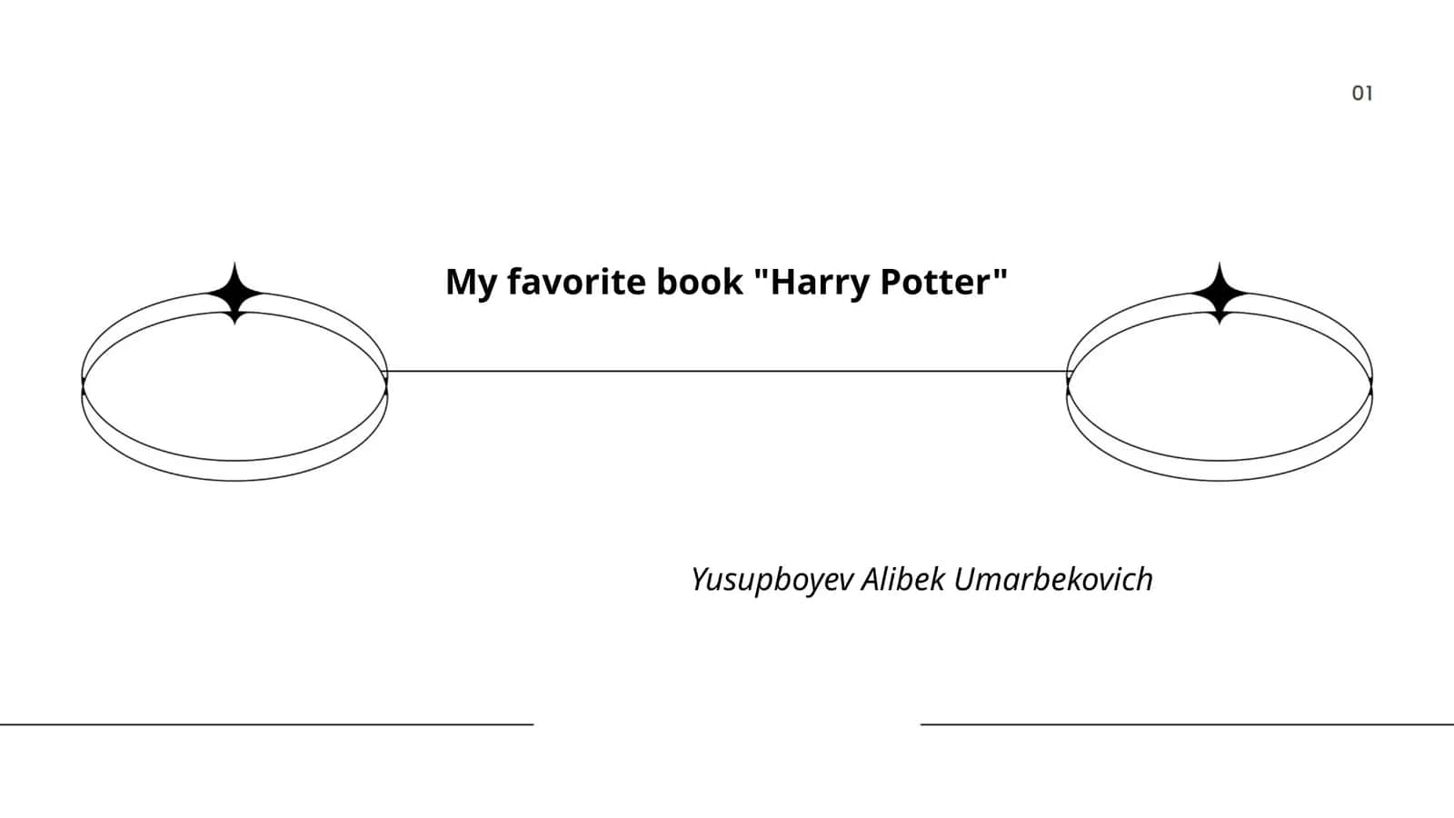 My favorite book "Harry Potter" 1