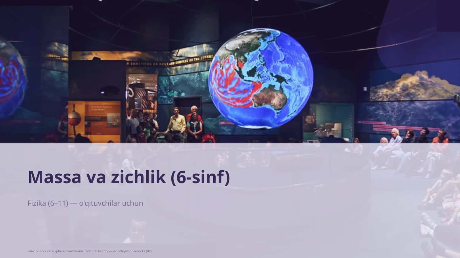 Massa va zichlik (6-sinf) 1