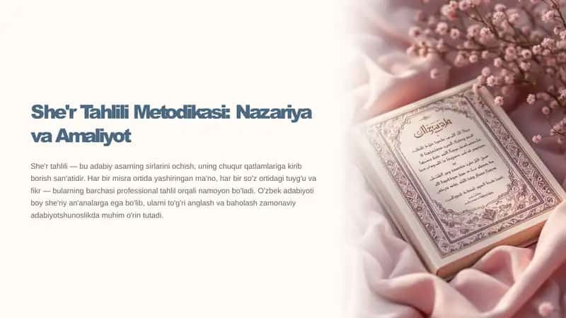 She'r Tahlili Metodikasi 1