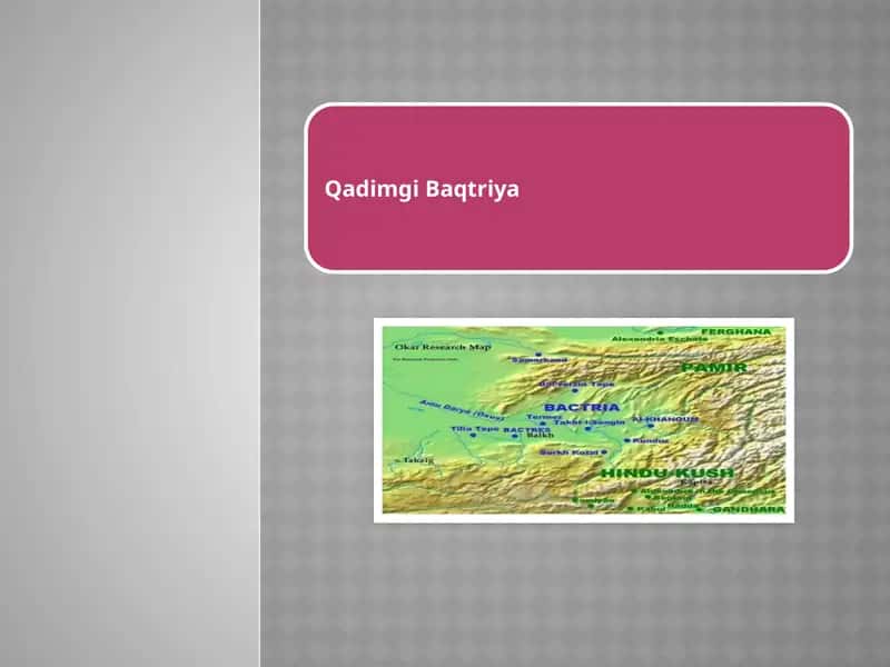 Qadimgi Baqtriya 1