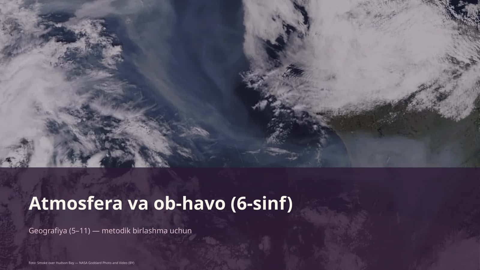 Atmosfera va ob-havo (6-sinf) 1