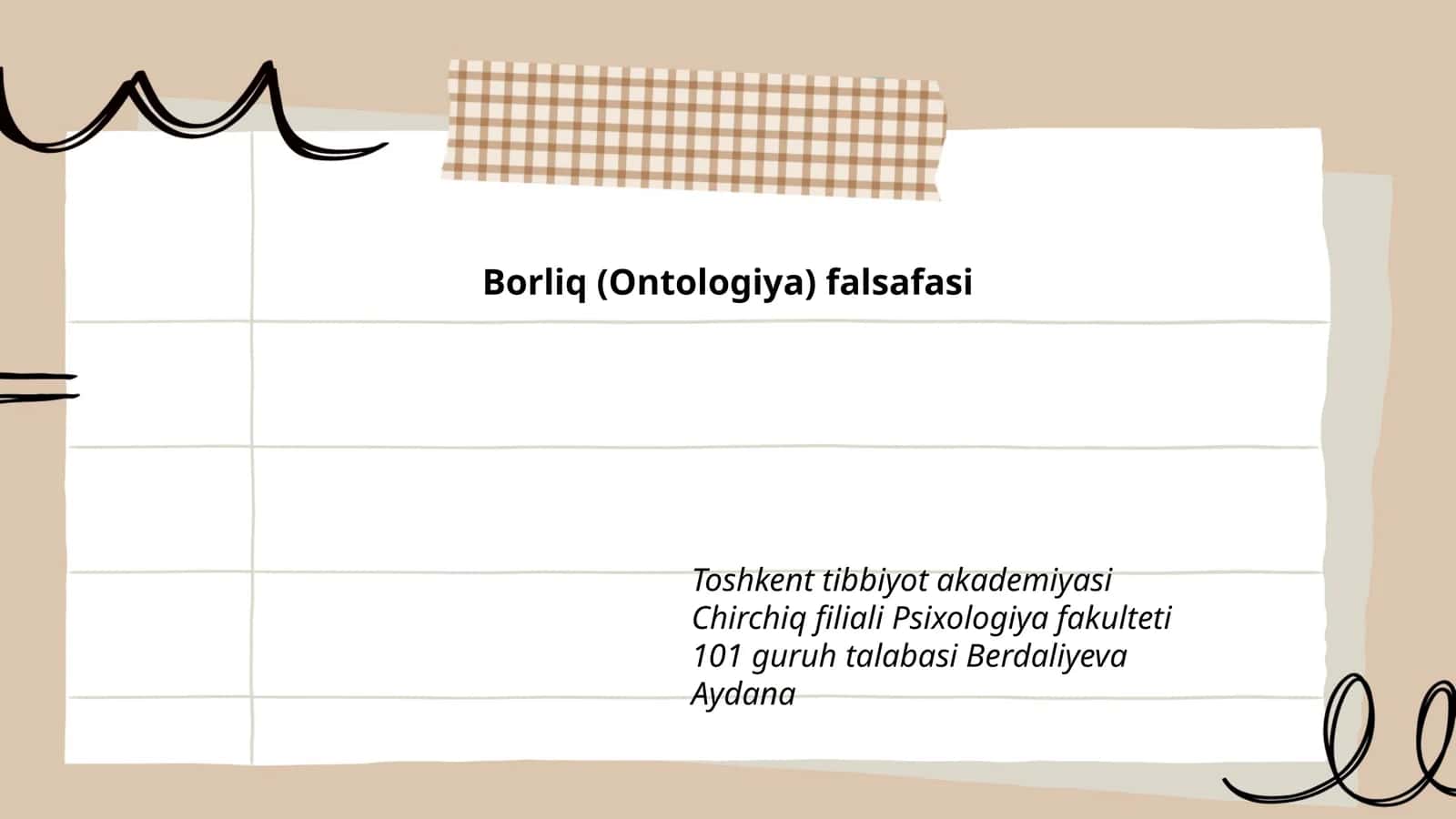 Borliq (Ontologiya) falsafasi 1
