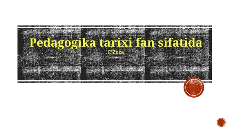 Pedagogika Tarixi 1