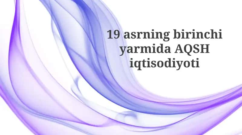Qishloq xo'jaligi va sanoatning rivojlanishi 1