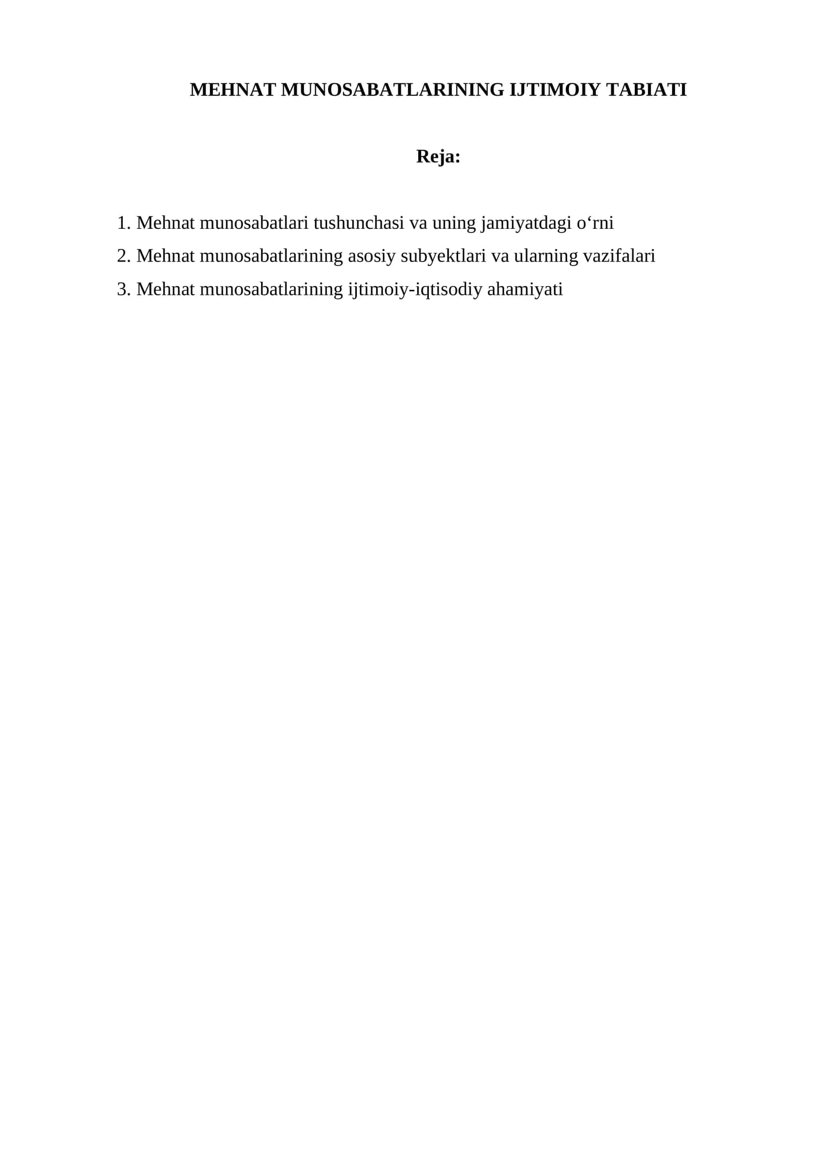 MEHNAT MUNOSABATLARINING IJTIMOIY TABIATI 1