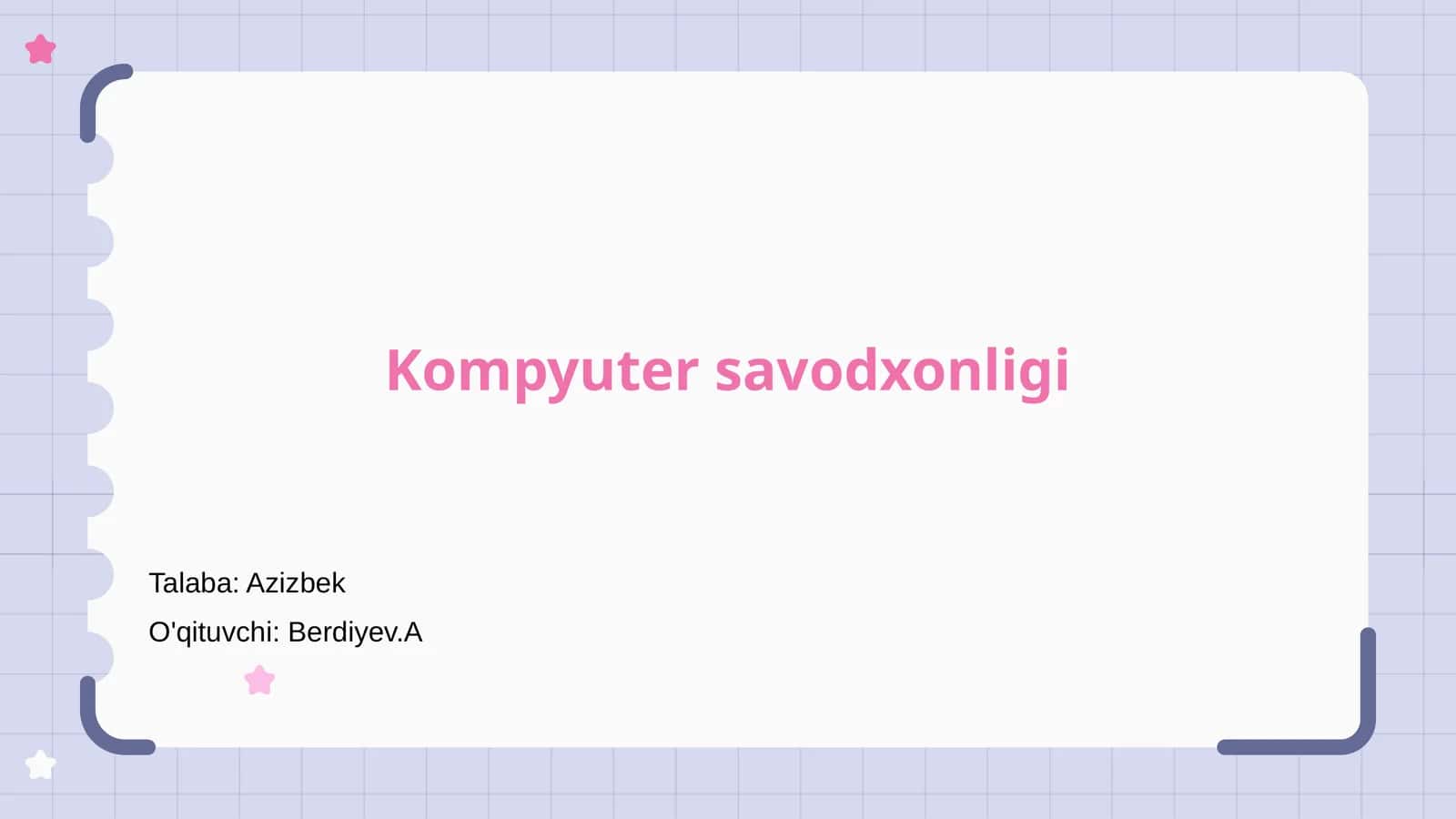 Kompyuter savodxonligi 1