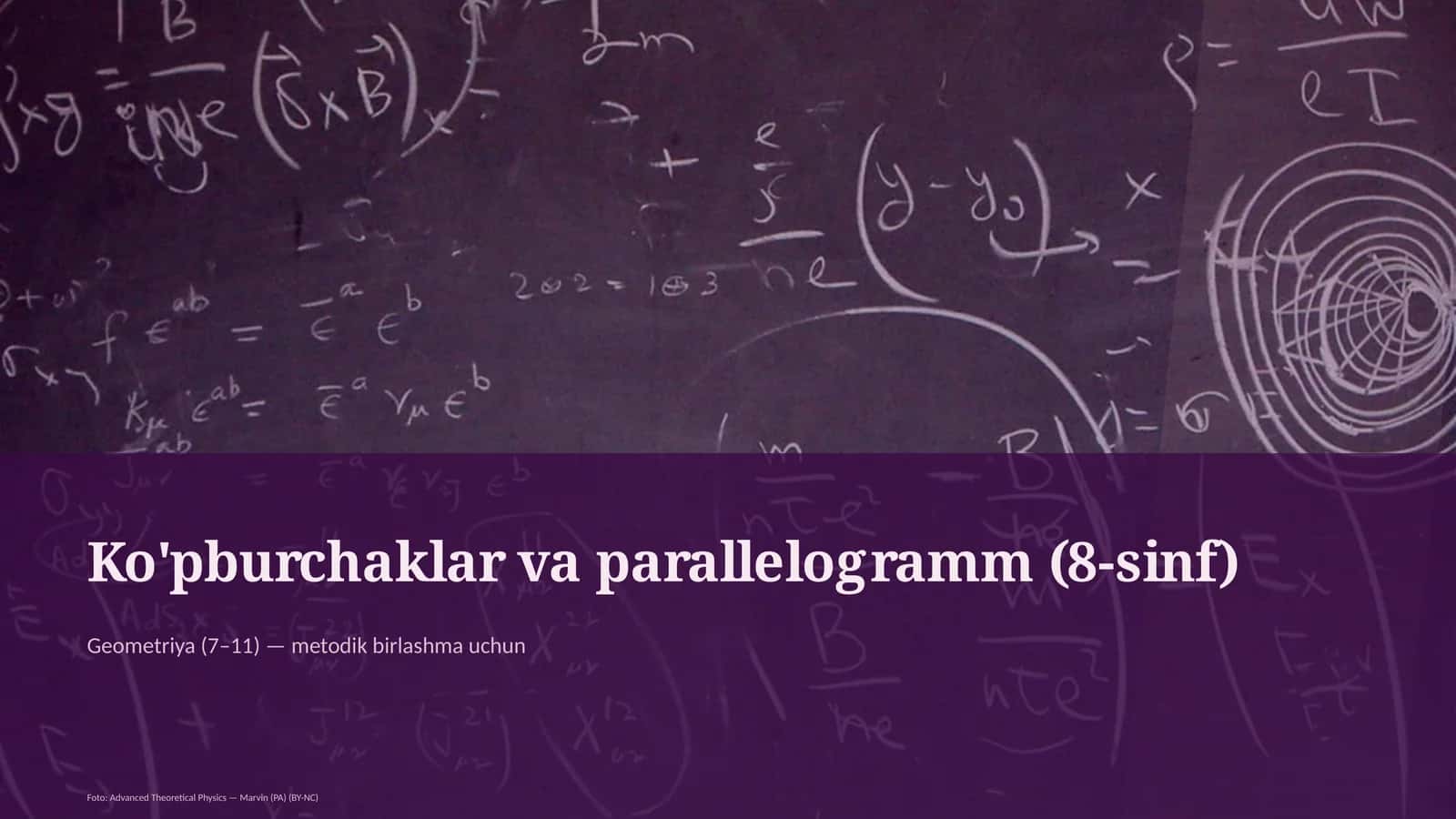 Ko'pburchaklar va parallelogramm (8-sinf) 1