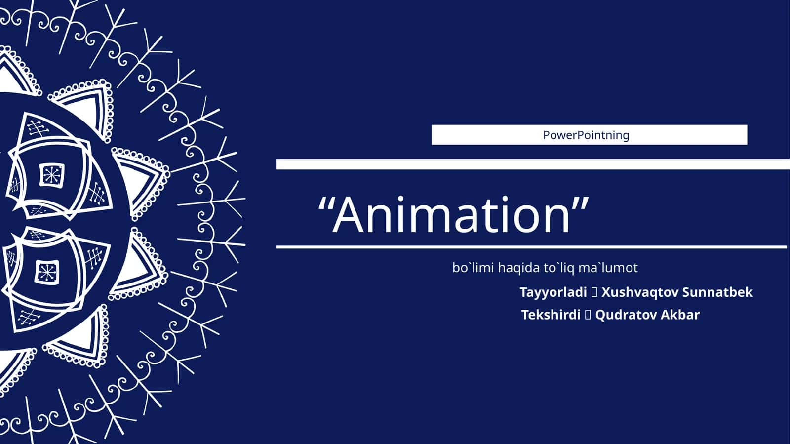 Animation 1