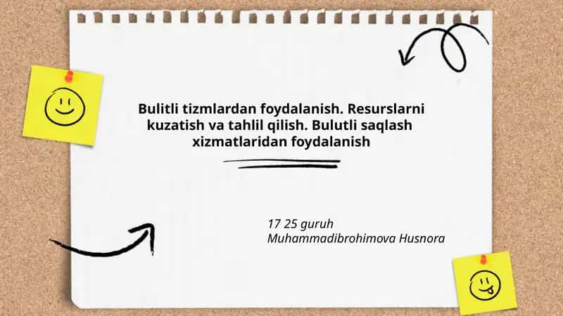 Bulutli xizmatlar 1