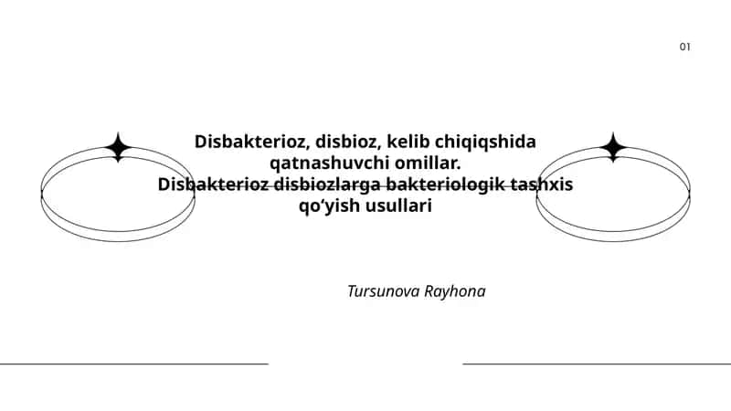 Disbakterioz va disbioz 1