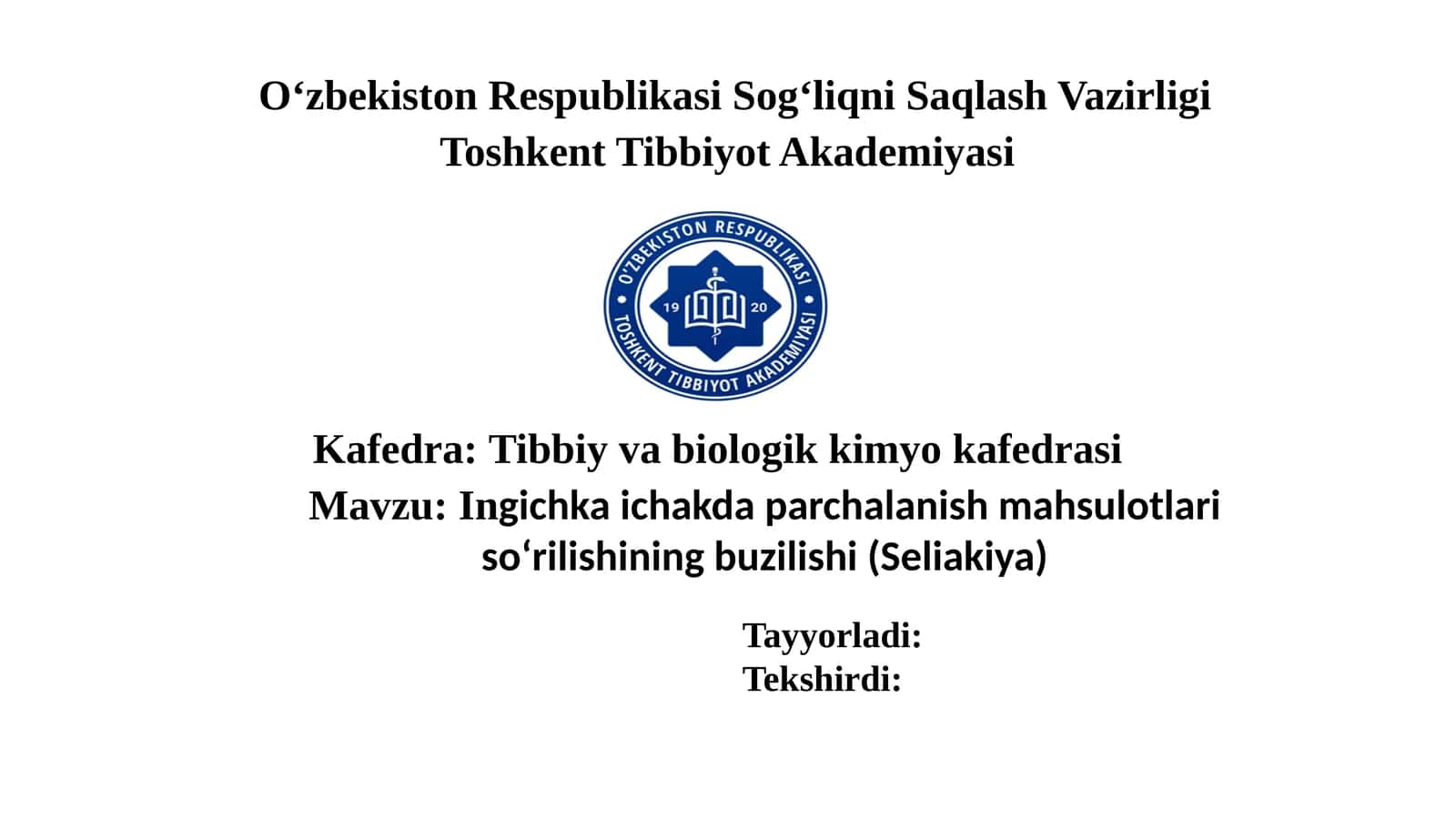 Ingichka ichakda parchalanish mahsulotlari so‘rilishining buzilishi (Seliakiya) 1