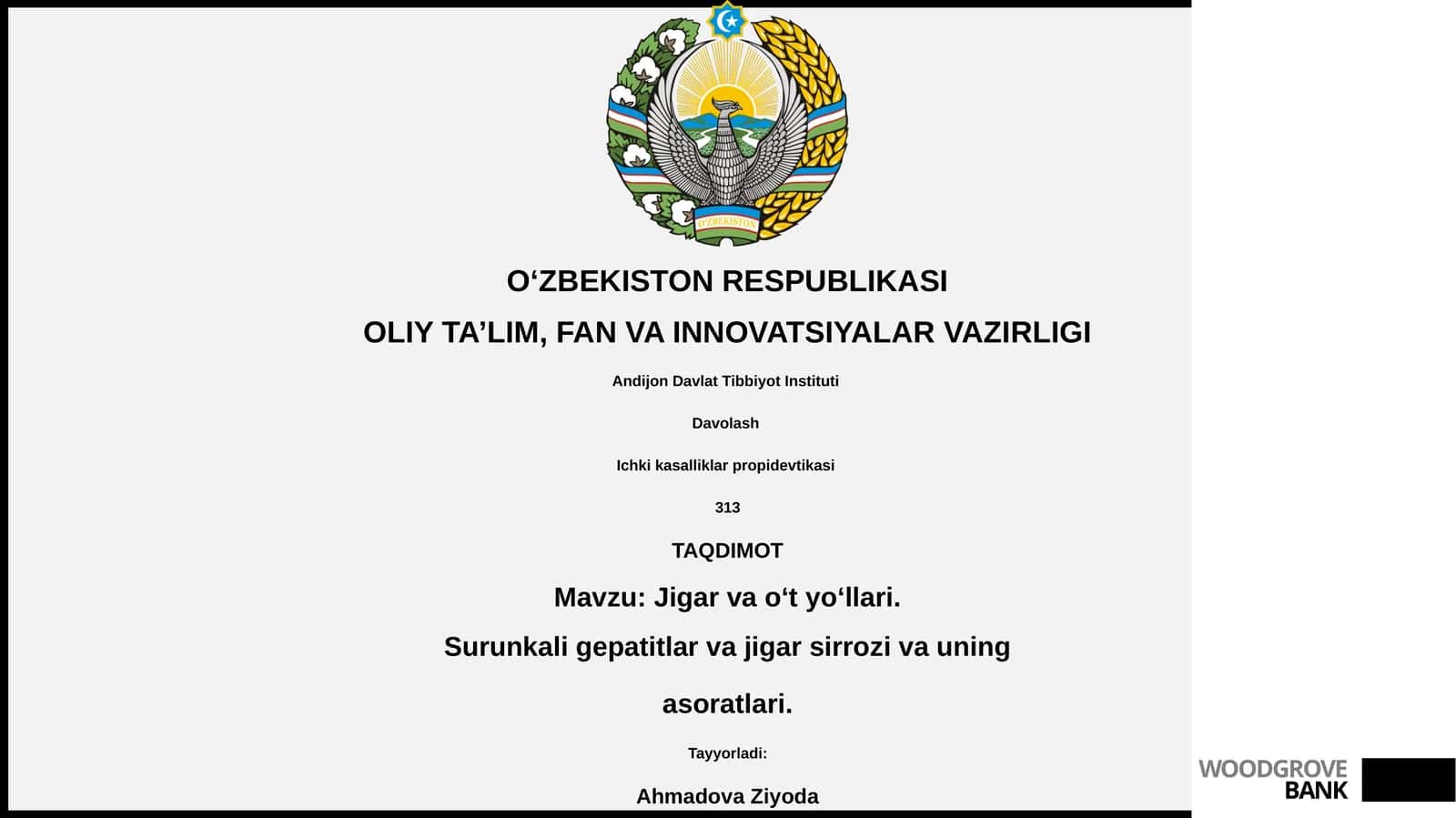 Ichki kasalliklar propidevtikasi 1