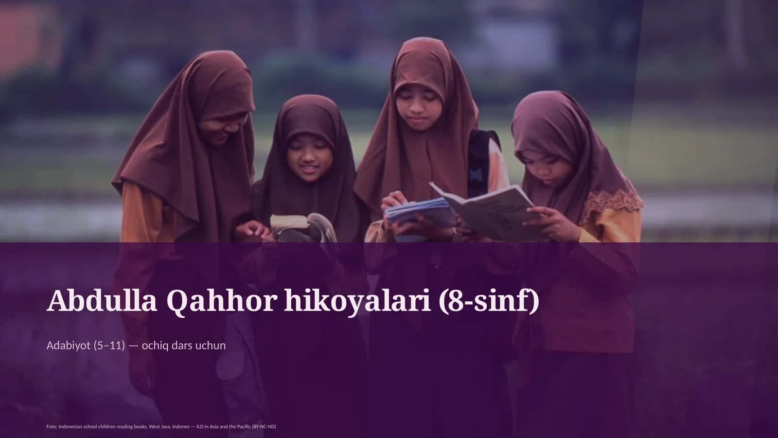 Abdulla Qahhor hikoyalari (8-sinf) 1
