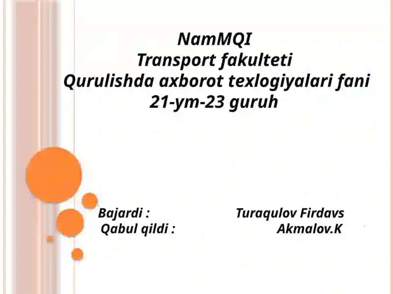 1960-1970 yillarda kompyuterlar nomlari,tarkibi,ish faoliyati rivojlanishi