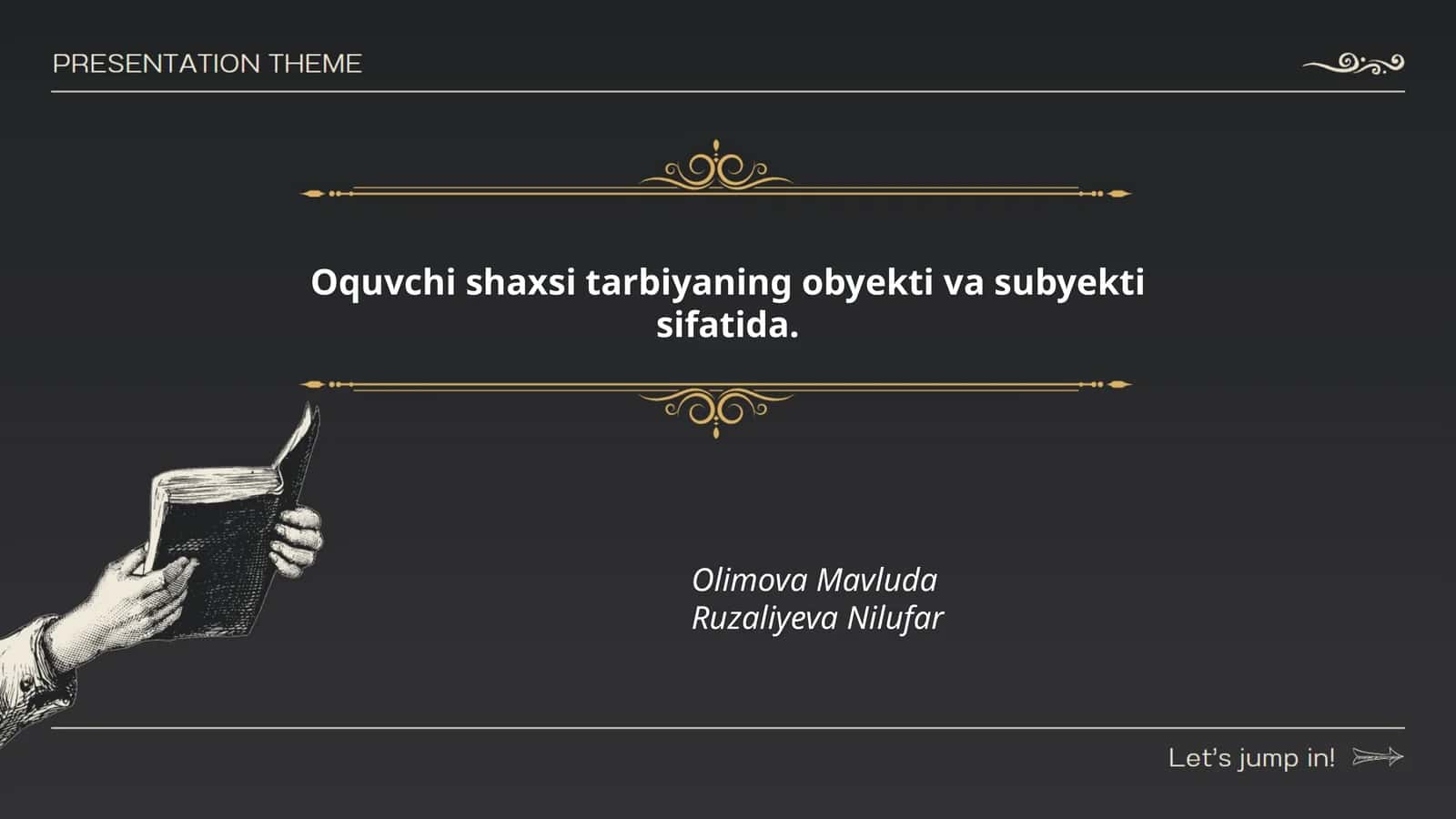 Oquvchi shaxsi tarbiyaning obyekti va subyekti sifatida 1