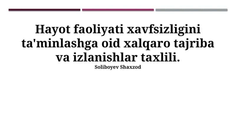 Texnologiyalar va innovatsiyalar 1