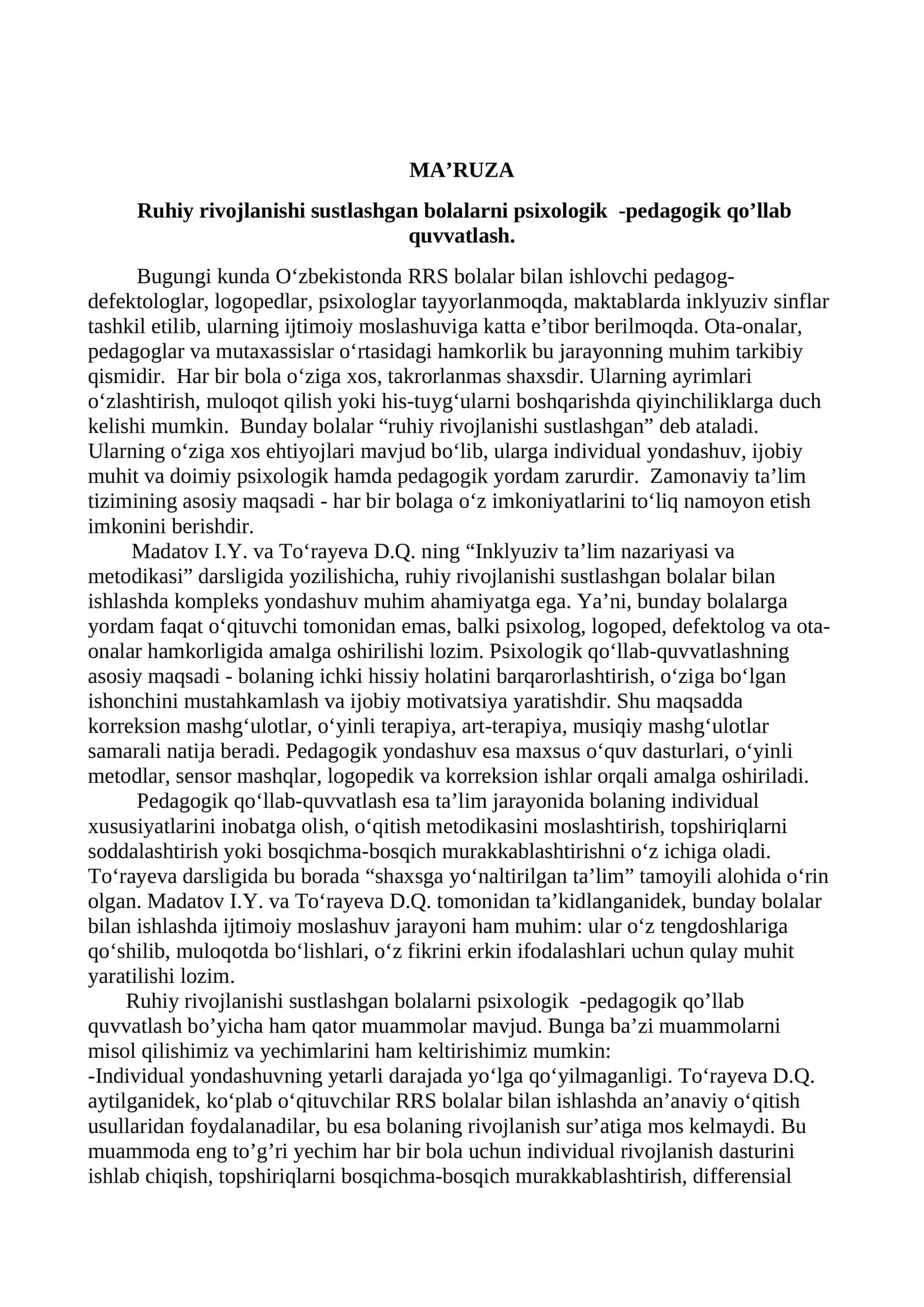 maruza inklyuziv ta'lim mtt 1