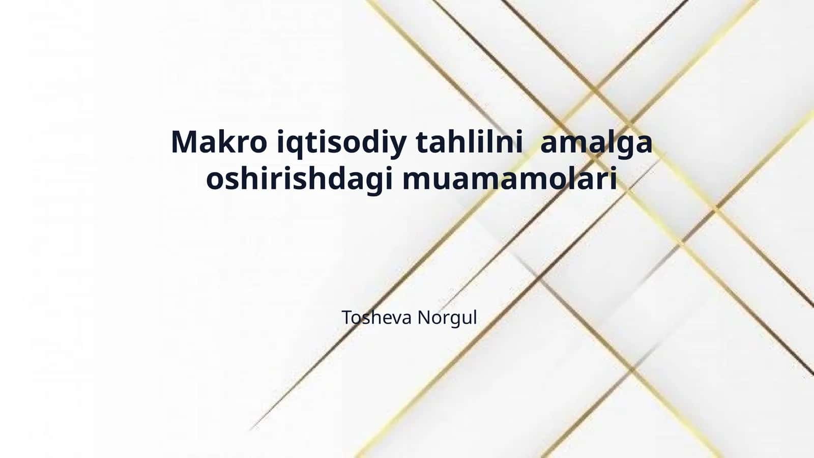 Makro iqtisodiy tahlilni  amalga oshirishdagi muamamolari 1
