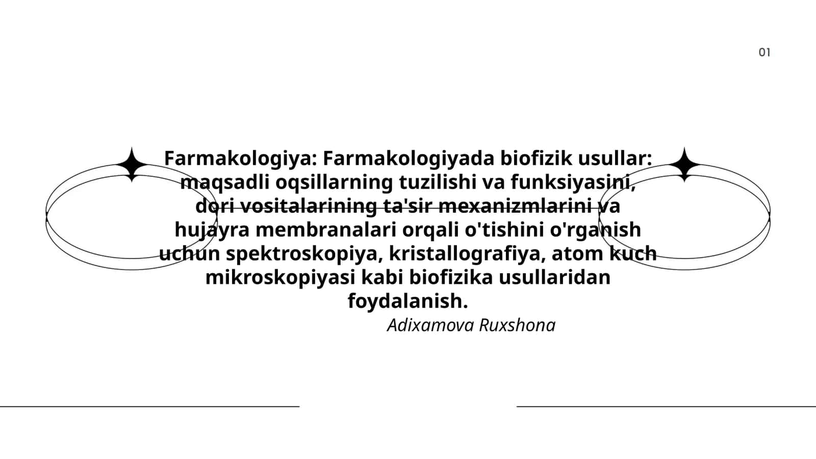 Farmakologiya: Farmakologiyada Biofizik Usullar 1