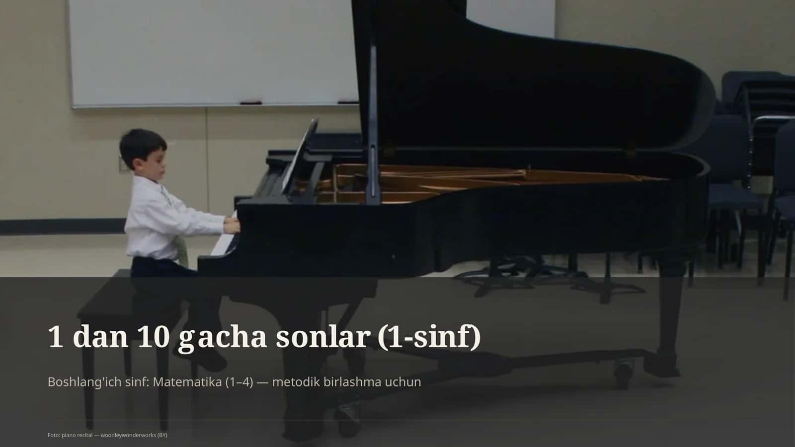 Boshlang'ich sinf: Matematika (1–4) — metodik birlashma uchun 1