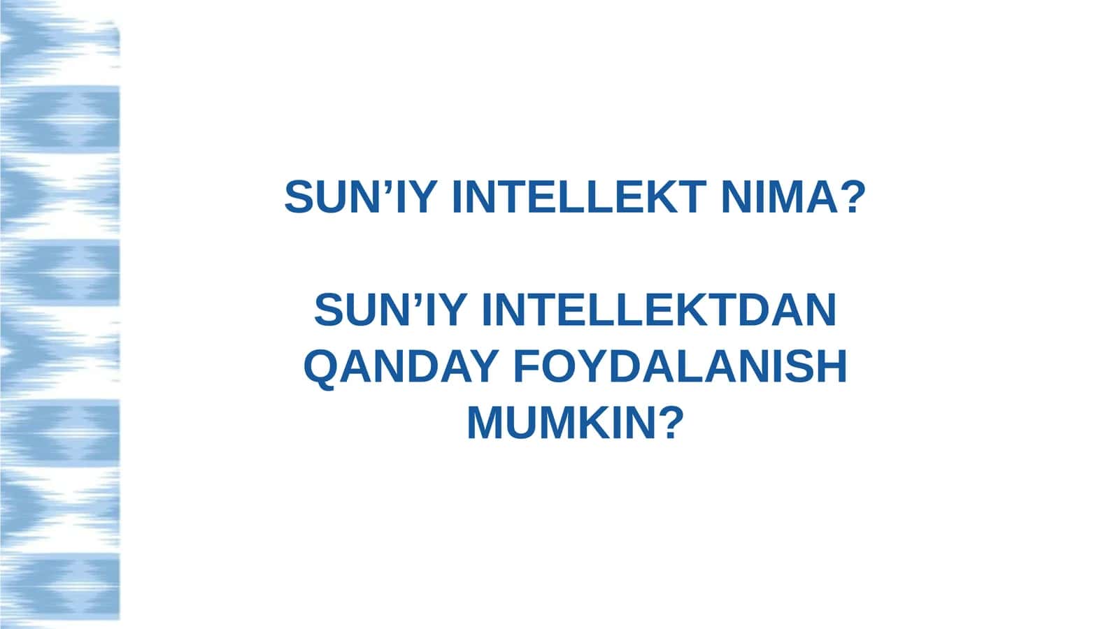 Sun’iy intellekt 1