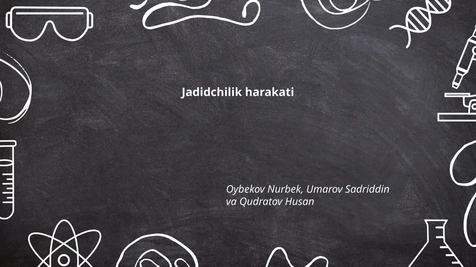 Jadidchilik harakati 1