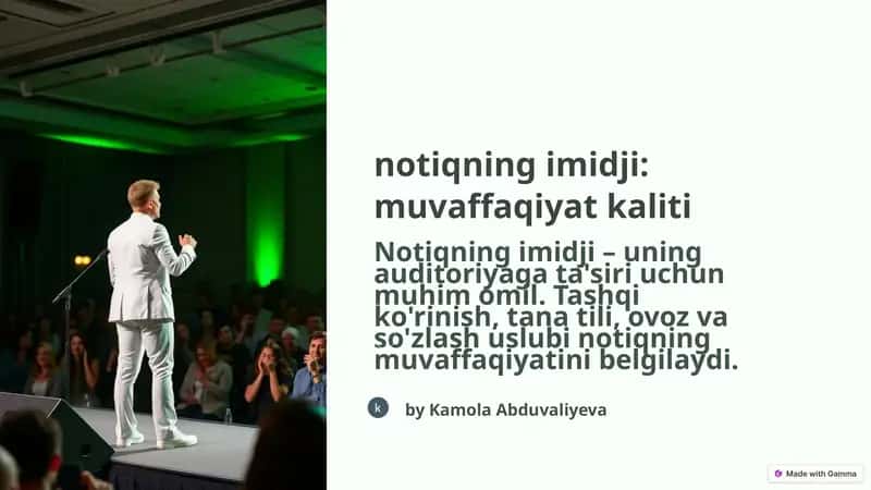 Notiqning imidji 1