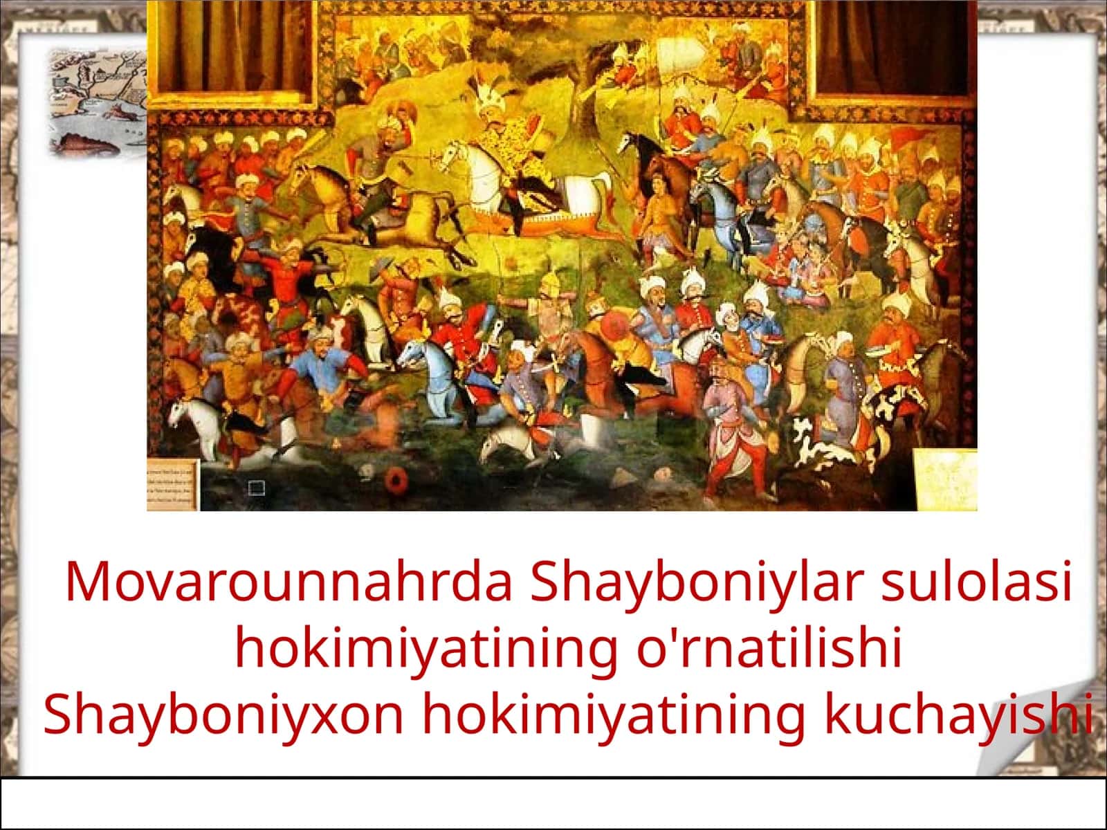 Movorounnahr da Shayboniyxon.8- ózbek 1