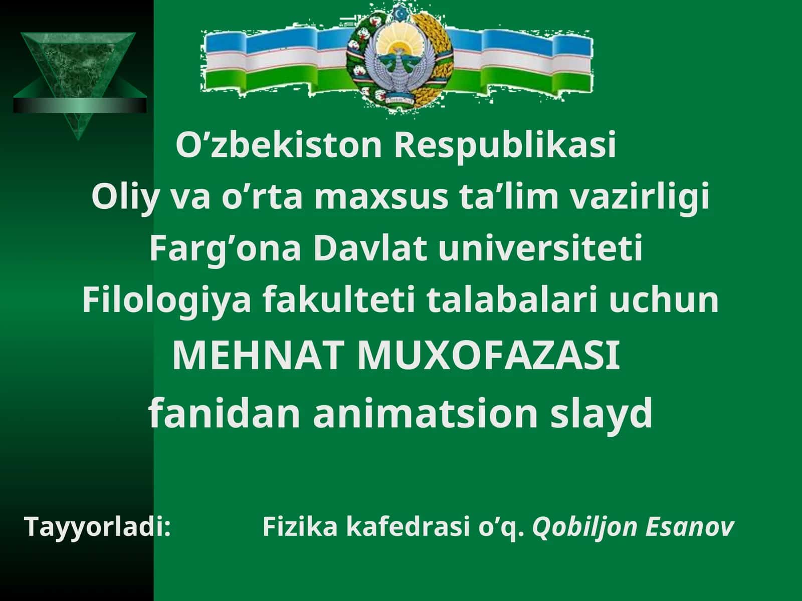 MEHNAT MUXOFAZASI 1
