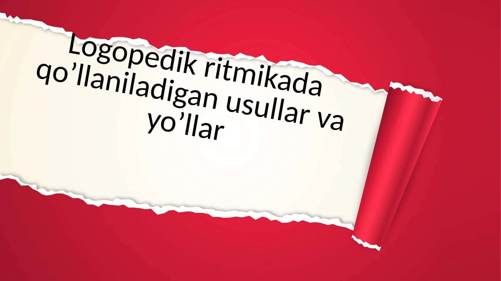 Logopedikritmika ta'limi 1