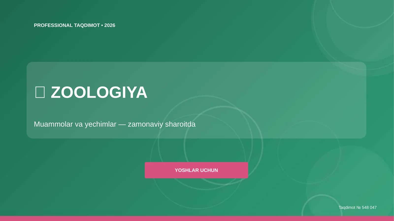 Zoologiya taqdimoti 1