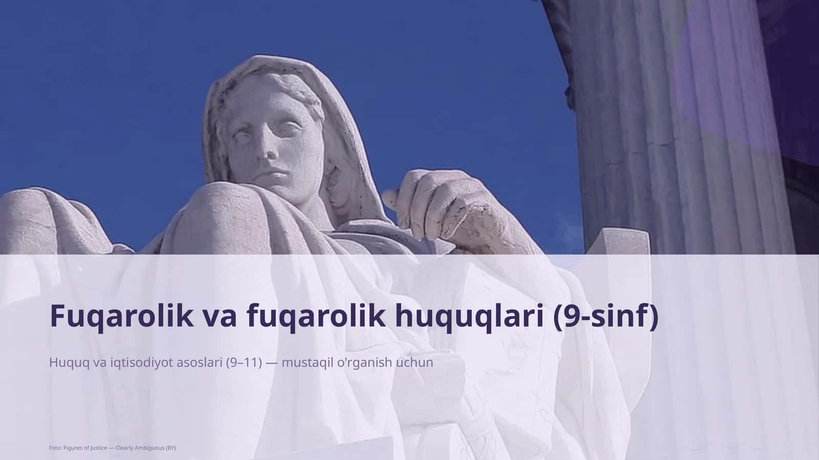 Fuqarolik va fuqarolik huquqlari (9-sinf) 1