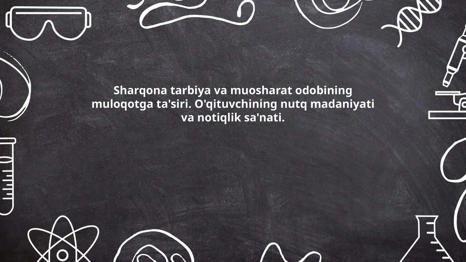 Sharqona tarbiya va muosharat odobining muloqotga ta'siri 1